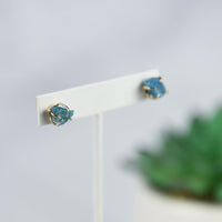 Tory Semi Precious Natural Stone Claw Stud Earrings--Lemons and Limes Boutique