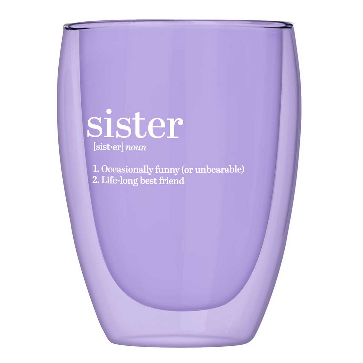 Double-Wall Stemless Glass - Sister-Lemons and Limes Boutique