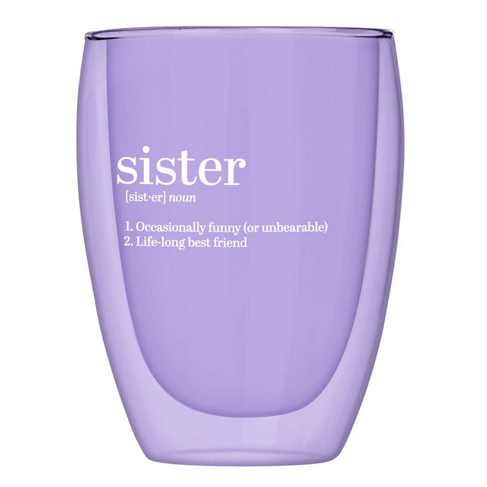 Double-Wall Stemless Glass - Sister-Lemons and Limes Boutique