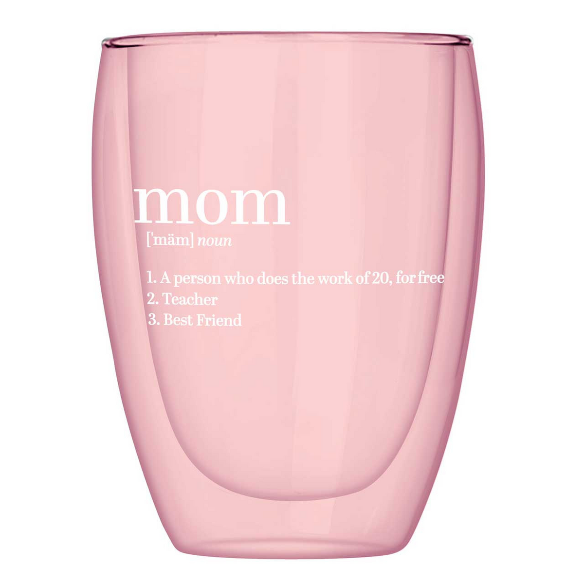 Double-Wall Stemless Glass - Mom-Lemons and Limes Boutique