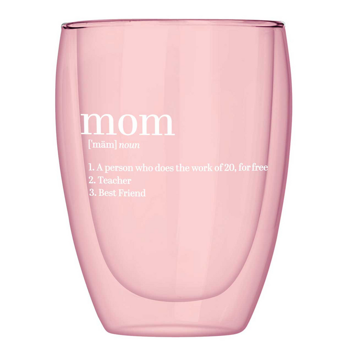 Double-Wall Stemless Glass - Mom-Lemons and Limes Boutique