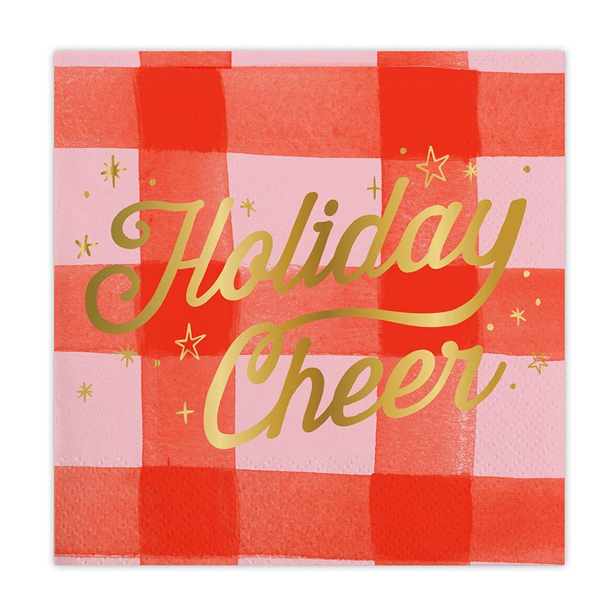 Foil Beverage Napkins - Holiday Cheer-Lemons and Limes Boutique