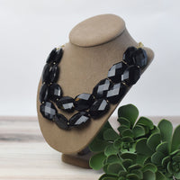 Sophia Statement Necklace-Necklace-Black-Lemons and Limes Boutique