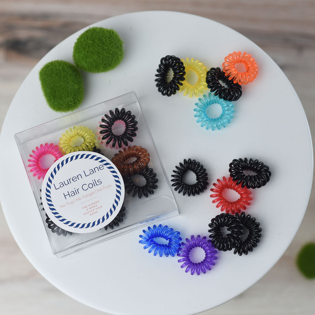 Mini Lauren Lane Hair Coil Set (Sets of 12)-Hair Accessories-Lemons and Limes Boutique