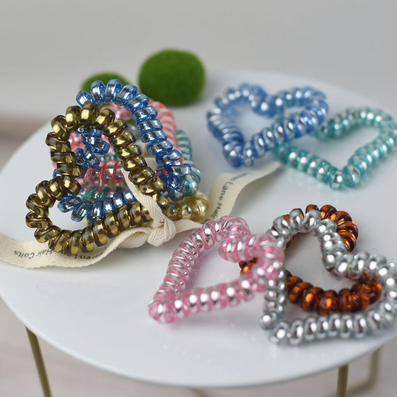 Heart Lauren Lane Hair Coils in Large or Skinny-Hair Accessories-Large Coils-Lemons and Limes Boutique