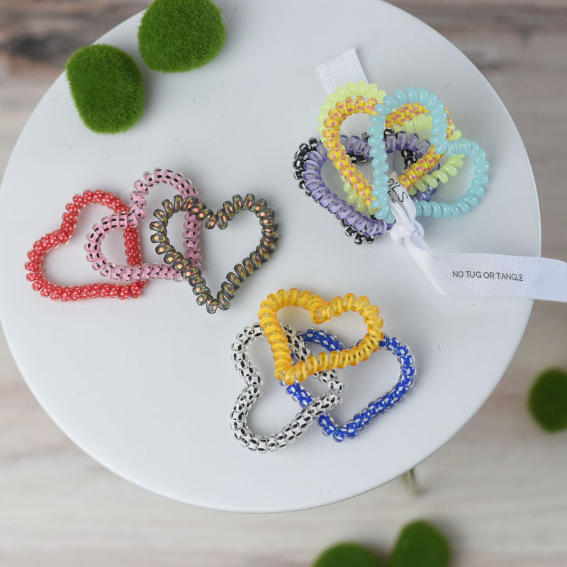 Heart Lauren Lane Hair Coils in Large or Skinny-Hair Accessories-Skinny Mixed Coils-Lemons and Limes Boutique