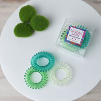 Pretty Pony Hair Coil 3 Piece Set in Clear Box--Lemons and Limes Boutique