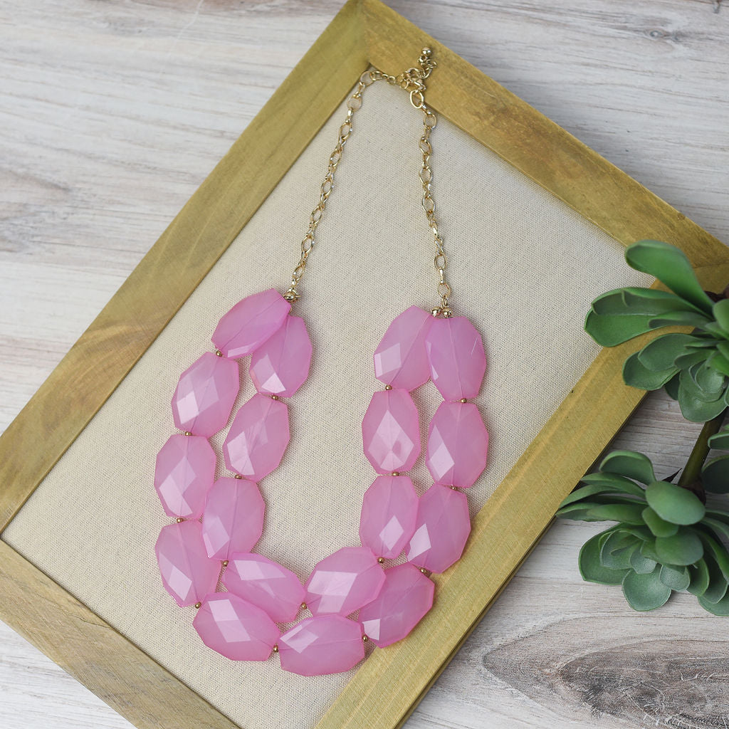 Sophia Statement Necklace-Necklace-Orchid-Lemons and Limes Boutique