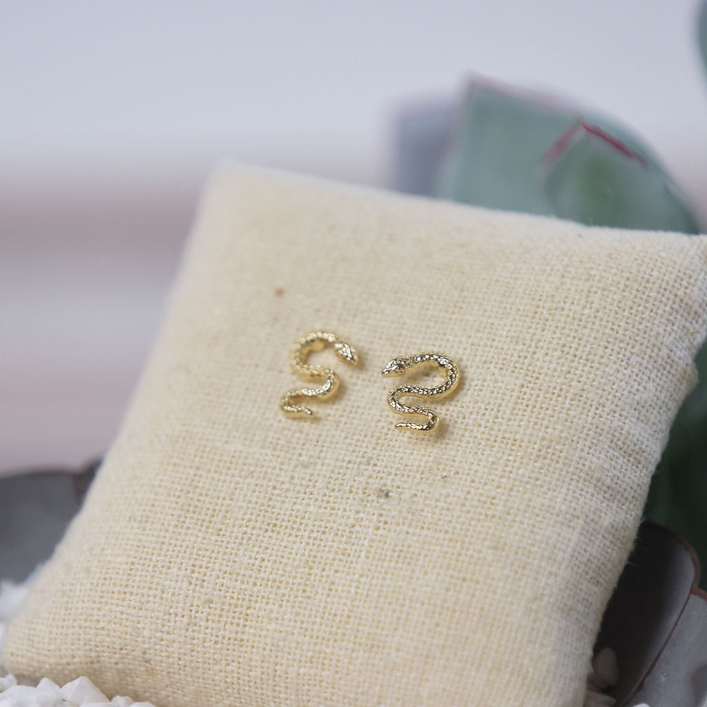 Bindi Trendy Snake Stud Earrings--Lemons and Limes Boutique