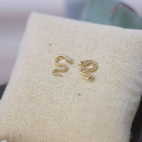 Bindi Trendy Snake Stud Earrings--Lemons and Limes Boutique