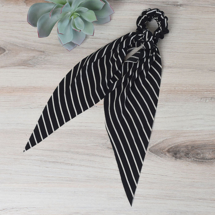 Pinstripe Hair Scarf--Lemons and Limes Boutique