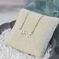 Silver Zodiac Astrology Pendant Necklaces-Necklace-Virgo-Lemons and Limes Boutique