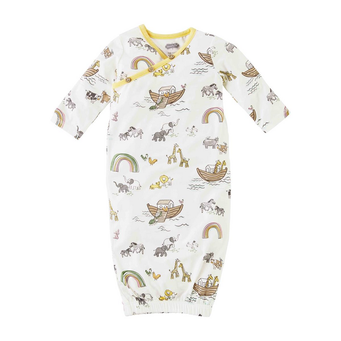 Bamboo Noah's Ark Gown 0-3Mths--Lemons and Limes Boutique