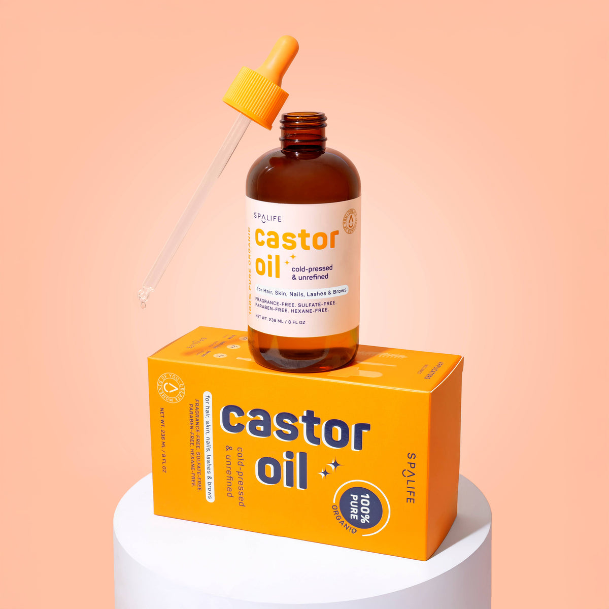 Castor Oil 100% Pure - For Hair, Skin, Nails, Lashes & Brows-Lemons and Limes Boutique