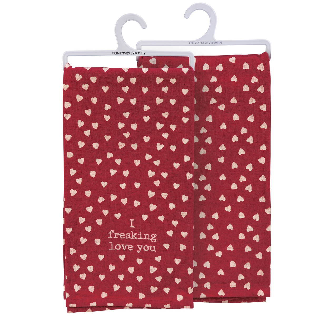 I Freaking Love You Heart Kitchen Towel-Lemons and Limes Boutique