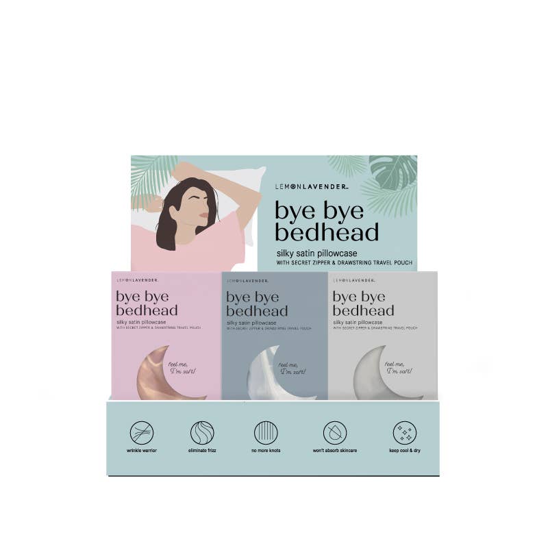 Lemon Lavender Solid Silky Satin Pillowcase Assortment-Lemons and Limes Boutique