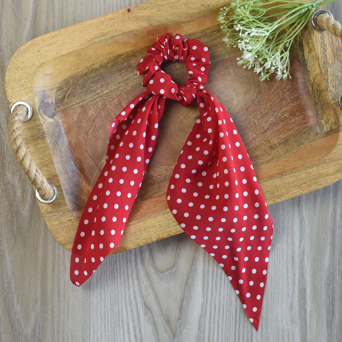 Polka Dot Hair Scarf-Hair Scarf-Lemons and Limes Boutique