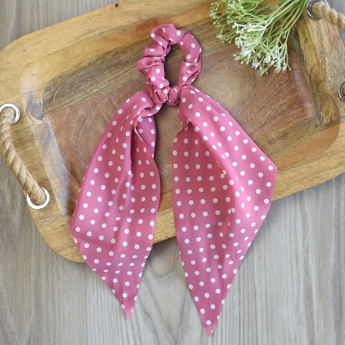 Polka Dot Hair Scarf-Hair Scarf-Lemons and Limes Boutique