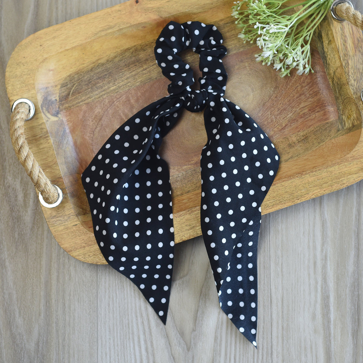 Polka Dot Hair Scarf-Hair Scarf-Lemons and Limes Boutique