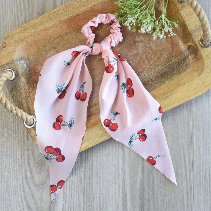 Red Cherries Hair Scarf--Lemons and Limes Boutique