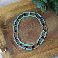 Anna Rhinestone Statement Necklace-Necklace-Lemons and Limes Boutique