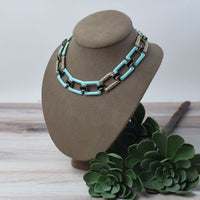 Anna Rhinestone Statement Necklace-Necklace-Lemons and Limes Boutique