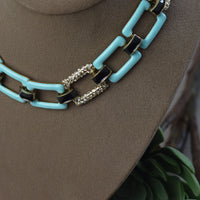 Anna Rhinestone Statement Necklace-Necklace-Lemons and Limes Boutique