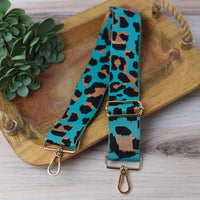 Adjustable Bag Strap 2 inch Leopard Pattern--Lemons and Limes Boutique