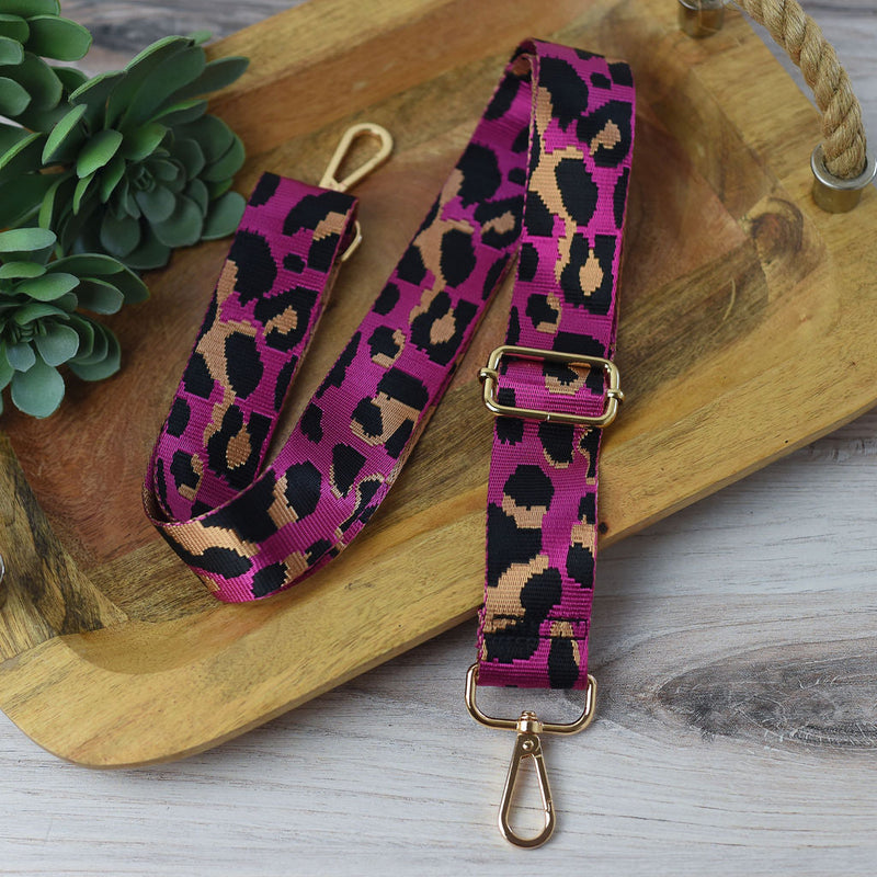 Adjustable Bag Strap 1.5 inch Leopard Pattern--Lemons and Limes Boutique