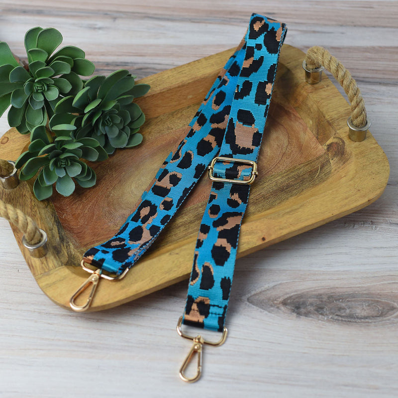 Adjustable Bag Strap 1.5 inch Leopard Pattern--Lemons and Limes Boutique