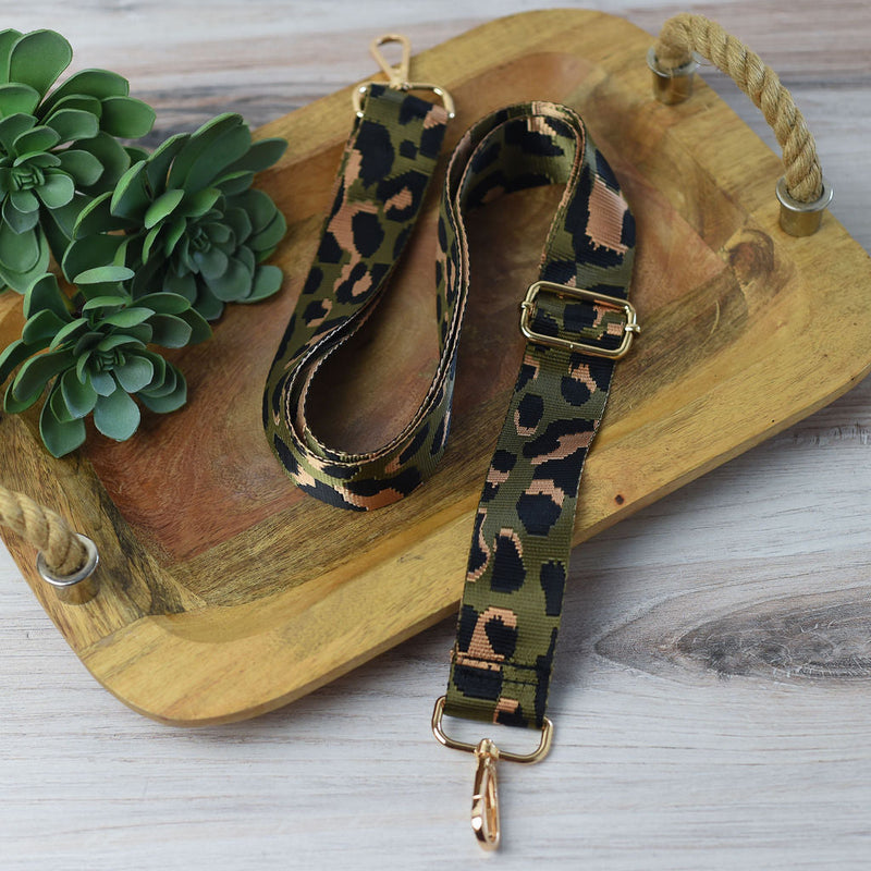 Adjustable Bag Strap 1.5 inch Leopard Pattern--Lemons and Limes Boutique