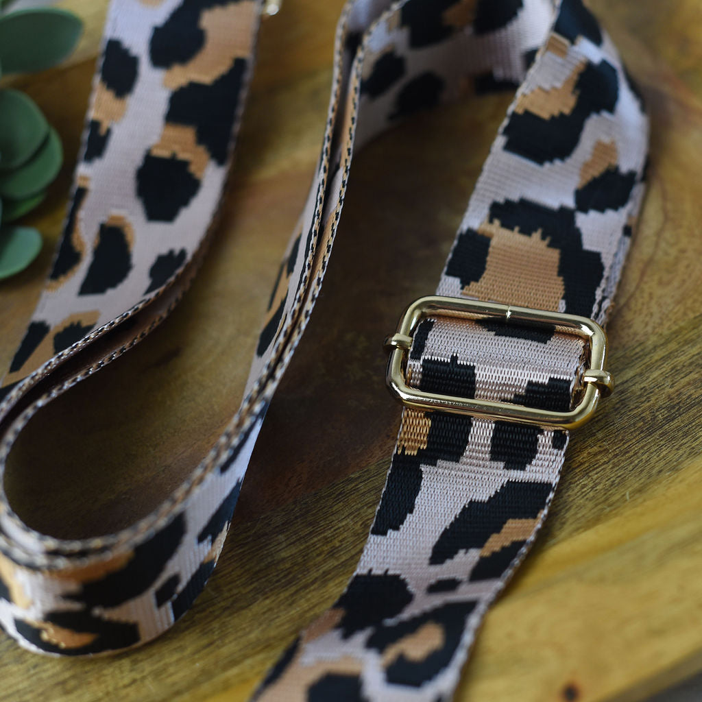 Adjustable Bag Strap 1.5 inch Leopard Pattern--Lemons and Limes Boutique