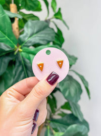 Pumpkin Pie Slice Enamel Stud Earrings-Lemons and Limes Boutique