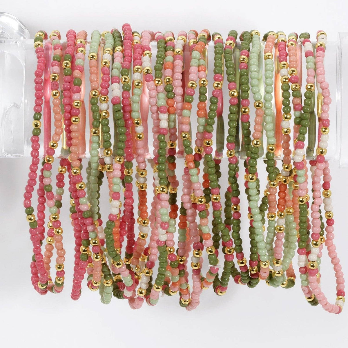 Stretch Seed Bead Bracelets in Assorted Colors