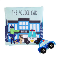 Police Car Book and Toy--Lemons and Limes Boutique