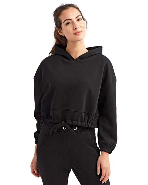 Cropped Drawstring Tri Dri Hoodie