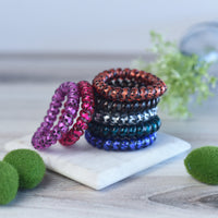 Large Lauren Lane Hair Coil Set in Spotted Brights-Hair Accessories-Lemons and Limes Boutique