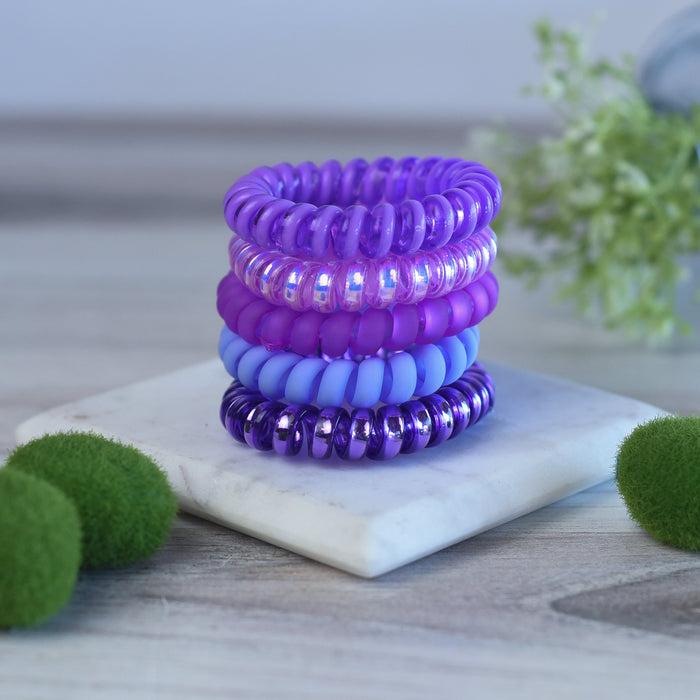 Large Lauren Lane Hair Coil Set in Grape Crush--Lemons and Limes Boutique