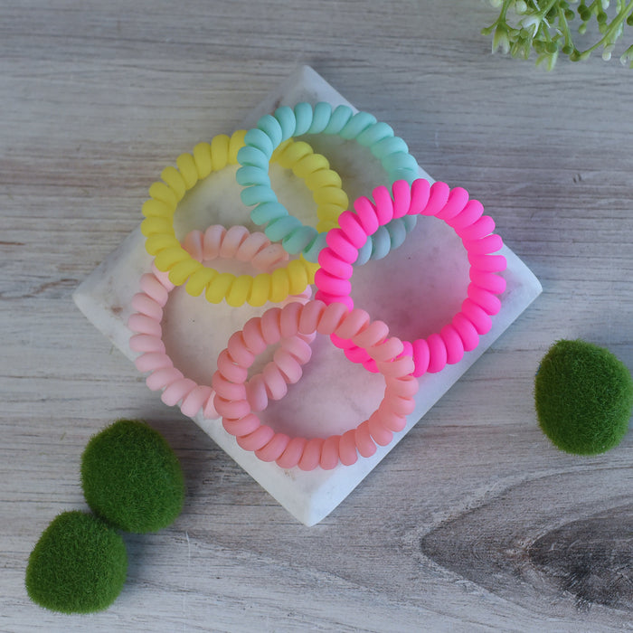 Large Lauren Lane Hair Coil Set in Sherbet--Lemons and Limes Boutique