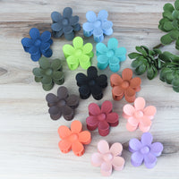 Andrea Large Flower Hair Clip-Navy Blue--Lemons and Limes Boutique