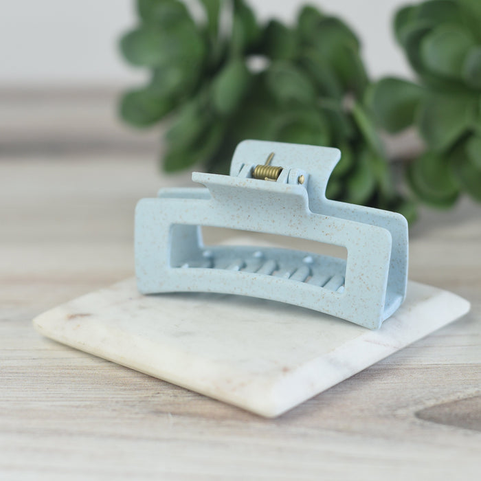 Sarah Speckled Hair Clips-Light Blue-Lemons and Limes Boutique