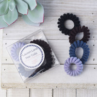 Medium Chenille Lauren Lane Hair Coil Set in 4 Color Sets-Hair Accessories-Lemons and Limes Boutique