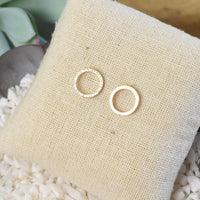 Karma Circle Stud Earrings-Stud Earrings-Lemons and Limes Boutique