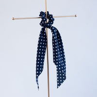 Polka Dot Hair Scarf-Hair Scarf-Navy-Lemons and Limes Boutique