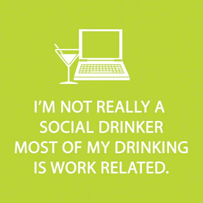 Beverage Napkin Social Drinker--Lemons and Limes Boutique