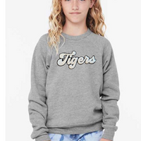 Tiger Chenille Patch Premium Spongefleece Crew--Lemons and Limes Boutique