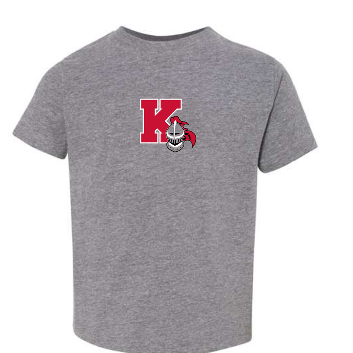 Kings Knight on Toddler Grey Short Sleeve Tee--Lemons and Limes Boutique