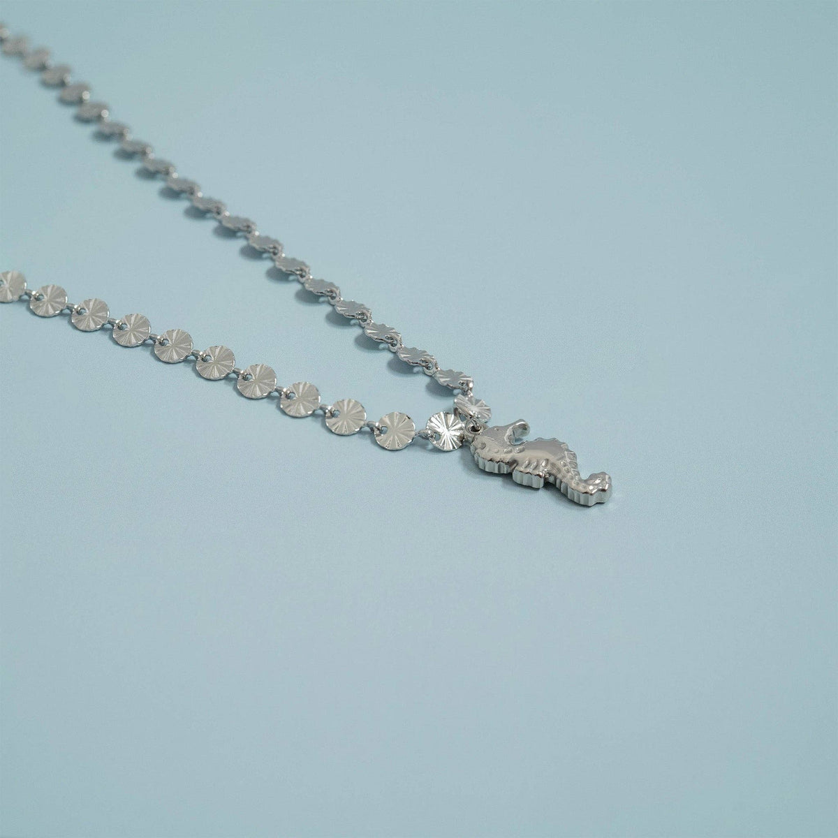 18K Gold PVD Stainless Steel Sunburst Chain Necklace-Lemons and Limes Boutique