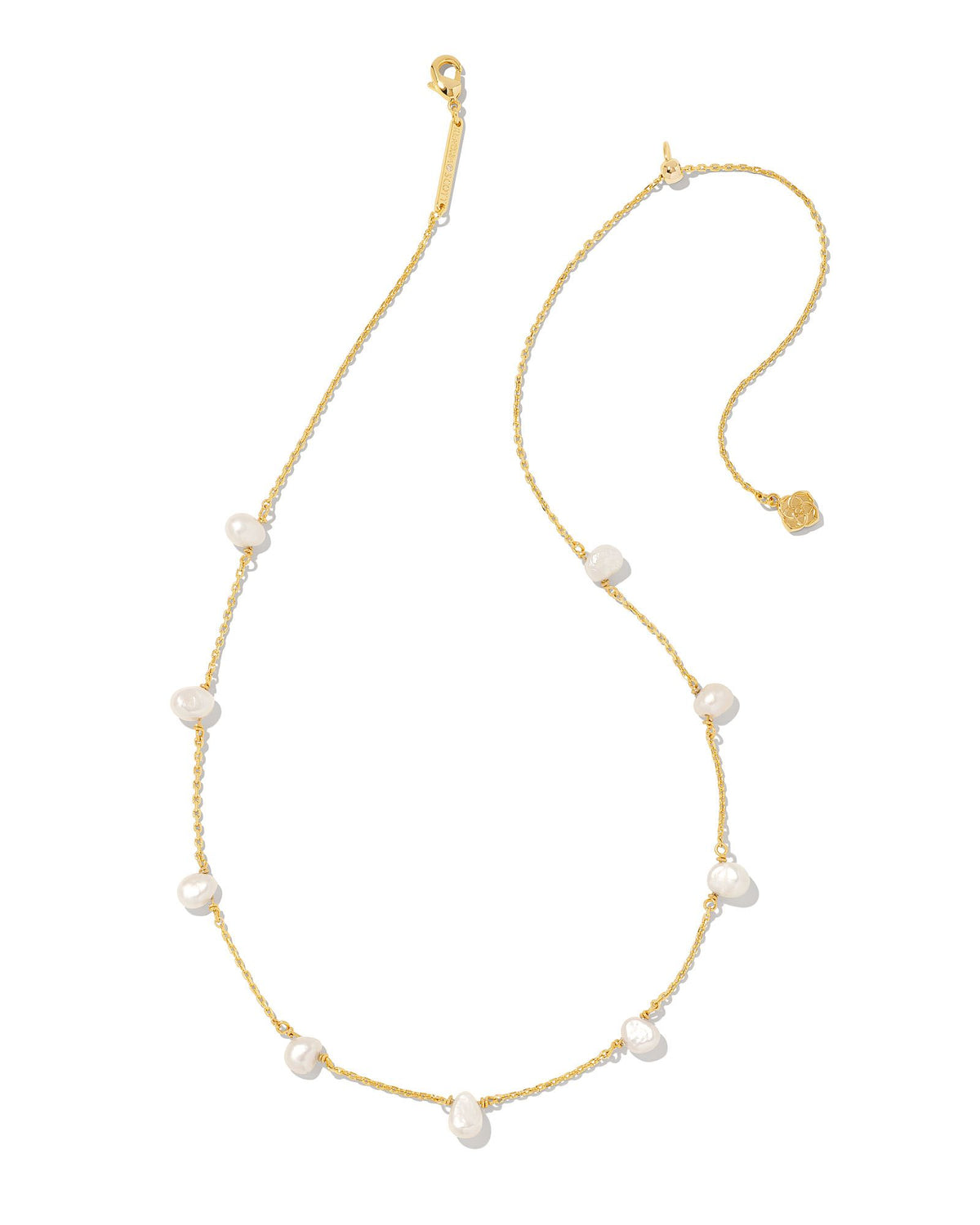 Leighton Pearl Strand Necklace in Gold White Pearl by Kendra Scott-Lemons and Limes Boutique
