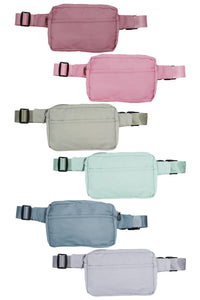 Minimal Matte Pastel Belt Bum Fanny Pack-Lemons and Limes Boutique